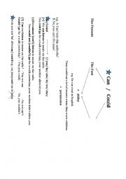 English Worksheet: Modals: can/could