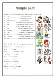 English Worksheet: Simple Past