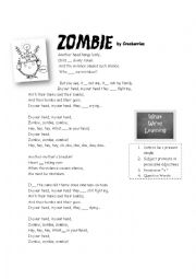 English Worksheet: Zombie by The Cranberries