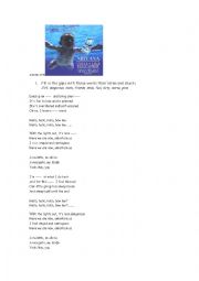 English Worksheet: Songsheet Smells Like Teen Spirit