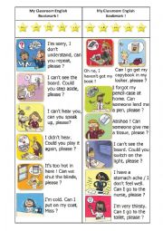 Classroom English BOOKMARK-with answers