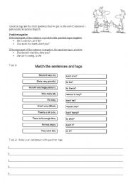 English Worksheet: Question Tags