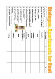 English Worksheet: Apartment for Rent