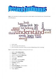 English Worksheet: Present Continuous