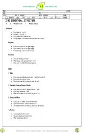 English Worksheet: zero conditional