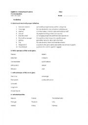 English Worksheet: English For International Tourism     pre-intermediate	                                                                                       
