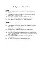English Worksheet: Questions on The Eighth Man Chapter 3-4