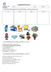 English Worksheet: Pronunciation of /t/ /d/ and /b/ /p/ sounds