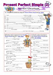 English Worksheet: Present Perfect Simple 2