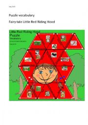 English Worksheet: Vocabulary Little Red Riding Hood