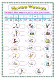 English Worksheet: House Chores