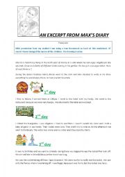 English Worksheet: Maxs holidays in the USA