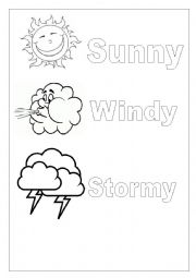 English Worksheet: Memory about weather