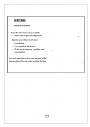 English Worksheet: Writing Compositions