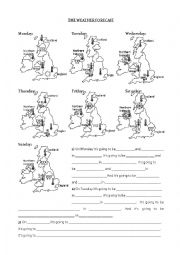 English Worksheet: The weather forecast