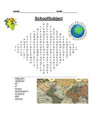 English Worksheet: Word search