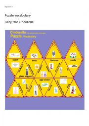 English Worksheet: Puzzle Cinderella