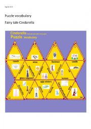 English Worksheet: Puzzle Cinderella