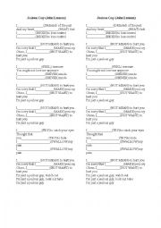 English Worksheet: Jealous Guy - The Beatles for Past Continuous