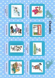 English Worksheet: Charades game