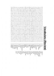 Vocabulary Crossword