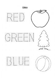 English Worksheet: Colours worksheet