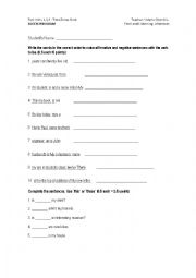 English Worksheet: Unit One review TIME ZONE Begginers