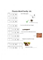 Phonics -ob and -ick