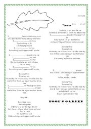 English Worksheet: Listening to a song -Present Simple tense