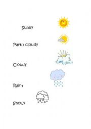English Worksheet: Whats the weather like? 
