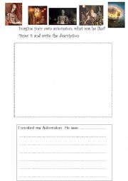 English Worksheet: My Automaton