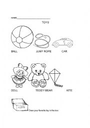 English Worksheet: TOYS