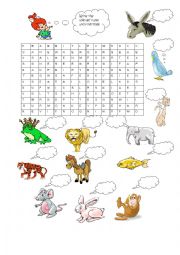 English Worksheet: animals