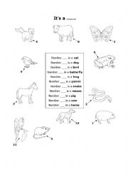 English Worksheet: Its a...