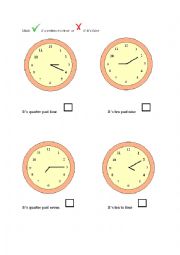 Clocks- true or false