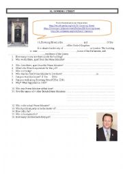 English Worksheet: 10 Downing Street Webquest