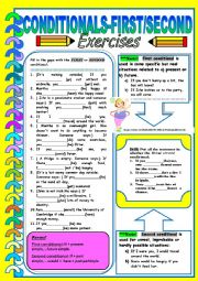 English Worksheet: Conditionals-First and Second