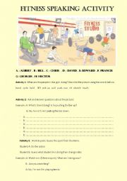 English Worksheet: Speeking activity