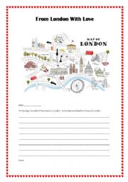 English Worksheet: A letter from London