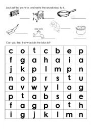 Phonics worksheets with cot, pan, pot, nap, cap, fat etc. CVC words