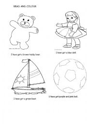 English Worksheet: colouring