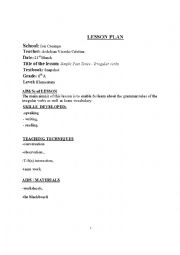 English Worksheet: Lesson  plan