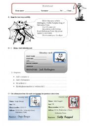 English Worksheet: Personal information, numbers and alphabet - Update
