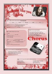 English Worksheet: song