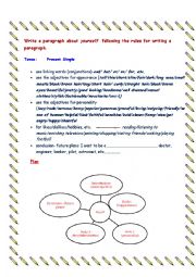 English Worksheet: A paragraph