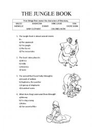 easy the jungle book esl worksheet by caritom81