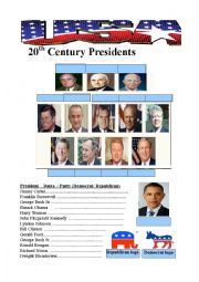 USA Presidents 20th Century