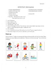 English Worksheet: Like + ing