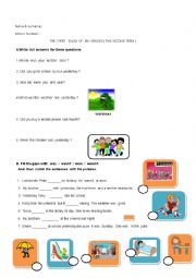 English Worksheet: 8th Grade   exam