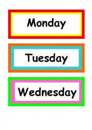 English Worksheet: DAYS OF THE WEEK